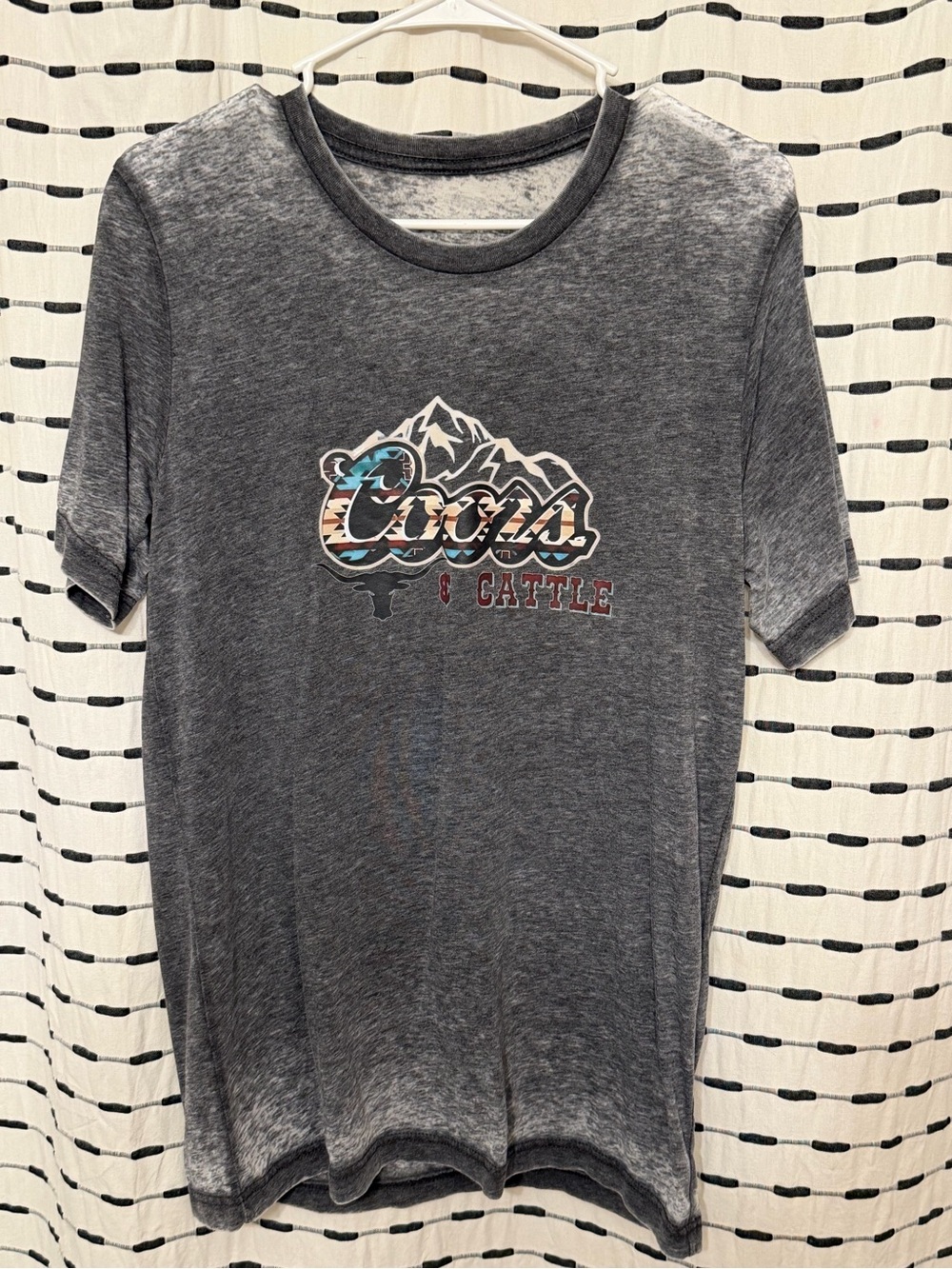 Coors & Cattle Charcoal Graphic Tee